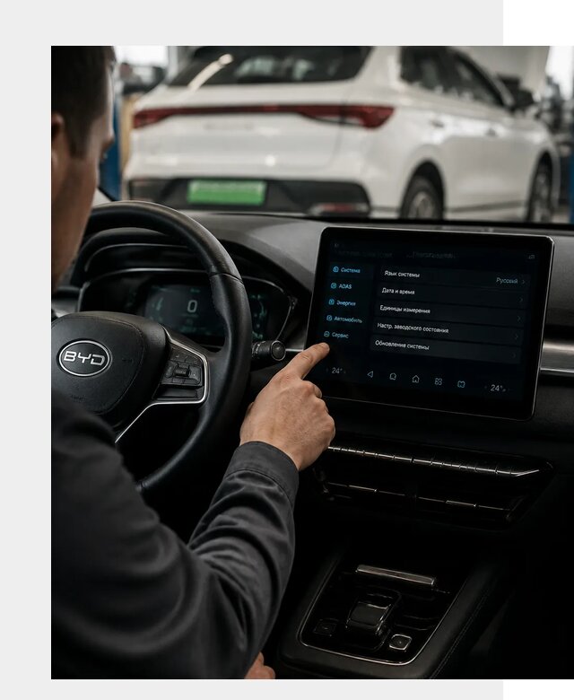 Русификация BYD E2 в Пскове от 15124 р. | ФастМобиль-Пск под ключ