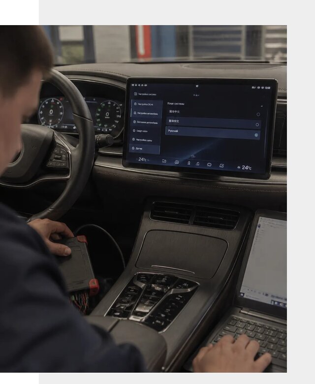 Русификация автомобиля BYD HAN для эксплуатации в Пскове